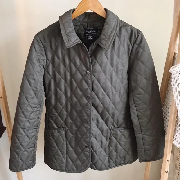 Vintage Quilted Collared Liner Chore Coat in Army Green - Picture 2 of 4